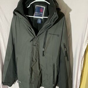 Free Country Men's Charcoal and Black Performance Jacket